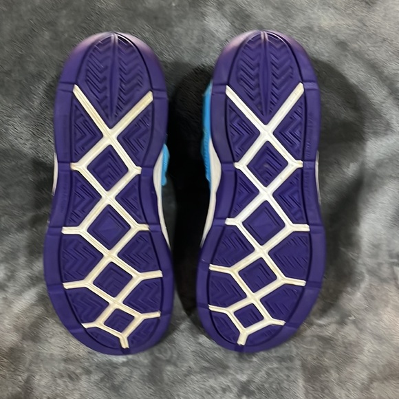 Nike Lebron Zoom Soldier VII Sz 2Y Blue/Purple/Wht 616986-403 - Picture 6 of 6